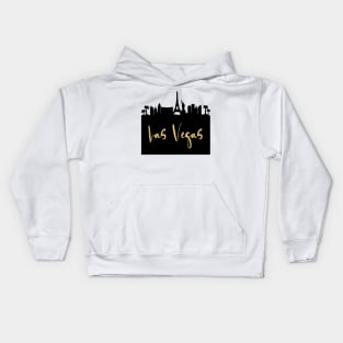 LAS VEGAS NEVADA DESIGNER SILHOUETTE SKYLINE ART Kids Hoodie